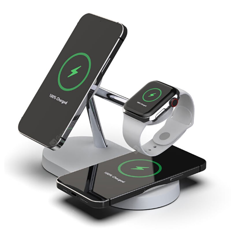 Multi Function 5 In 1 Magnetic 15w Wireless Fast Charging Phone Smartwatch Charger Stand For 4974